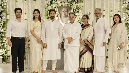 M Venkaiah Naidu Pawan Kalyan and many others attends Allu Arjun Grandmother Allu Kanakratnams prayer meet