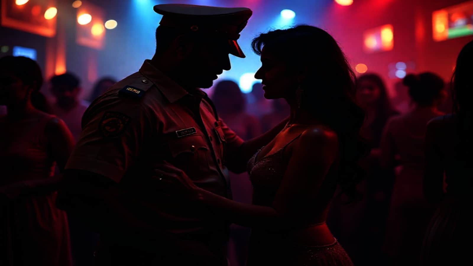 डांस करता पुलिसकर्मी।(सांकेतिक तस्वीर)