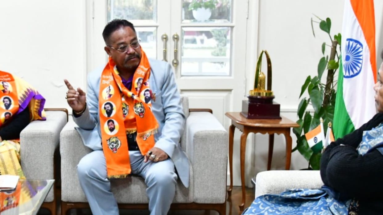 Manipur Shinde Shiv Sena presdent M Tombi retort PM Modi Visit says Congress working to provoke public
