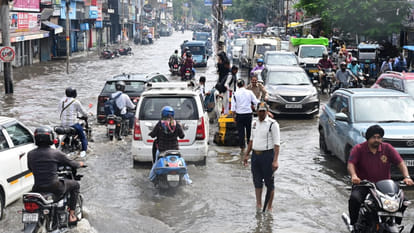 Weather Update: 38.7 mm of rain fell in two hours, people were troubled by waterlogging at many places