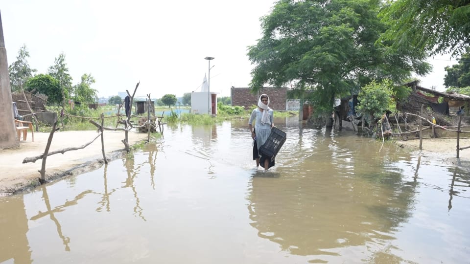 UP kanpur Flood for third time these districts connected to Kanpur many villages submerged food crisis alert