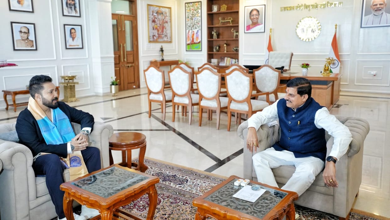 Singer Mika Singer Met Chief Minister of Madhya Pradesh Mohan Yadav