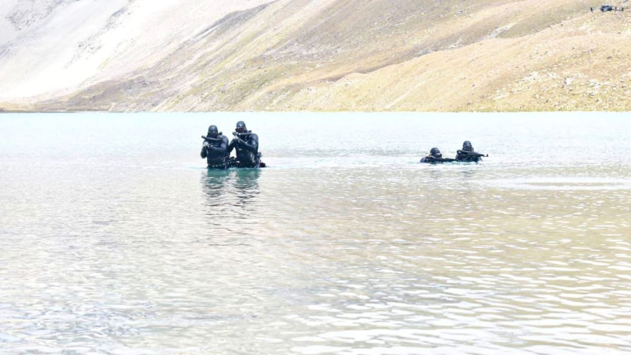 Army's special forces, Navy's marine commandos conduct high-altitude diving training in Sikkim