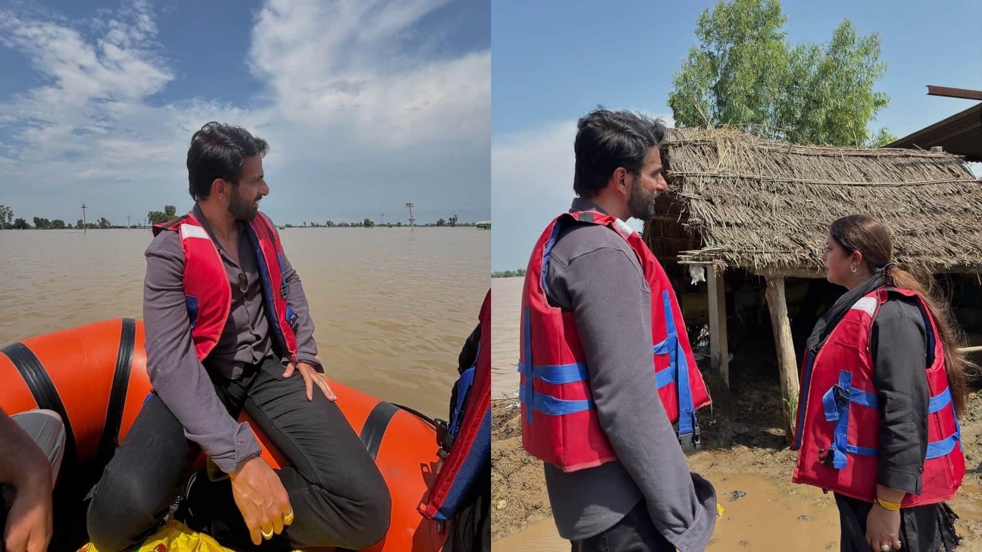 Sonu sood reached to punjab to help flood affected people