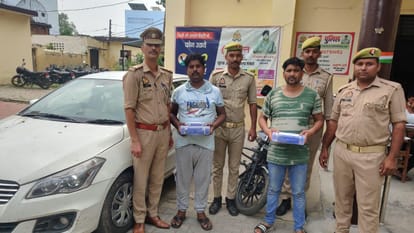 पुलिस की गिरफ्त में आरोपी