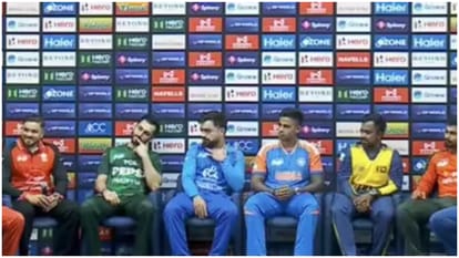 Asia Cup 2025: No Handshake Between India and Pakistan Captains at Press Conference? See Photos