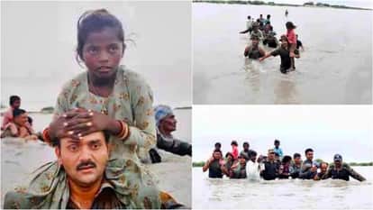 Barmer News Water level of Luni river increased due to continuous rain Army rescued 21 people trapped in water