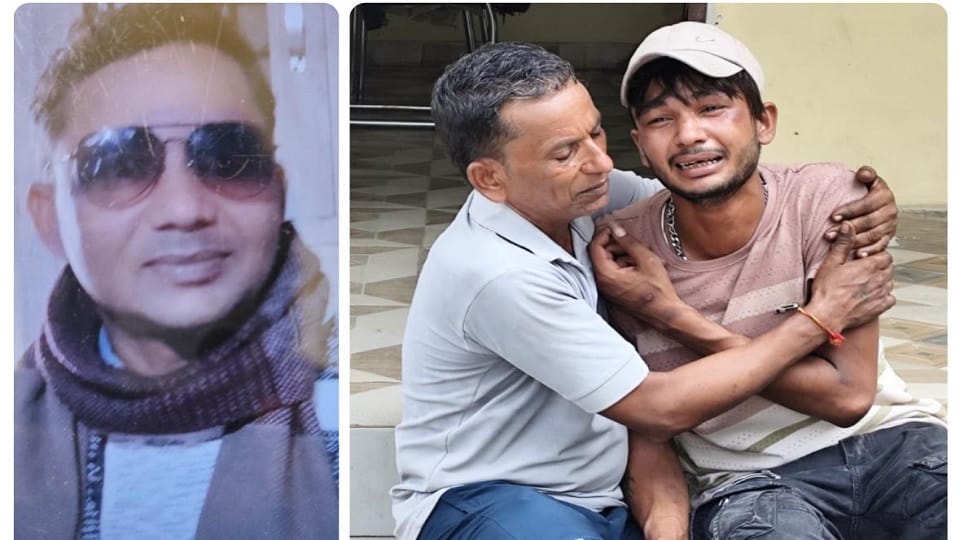 Meerut: A pit took the life of a young man riding a bike, the wheel of a tractor-trolley fell on his chest.
