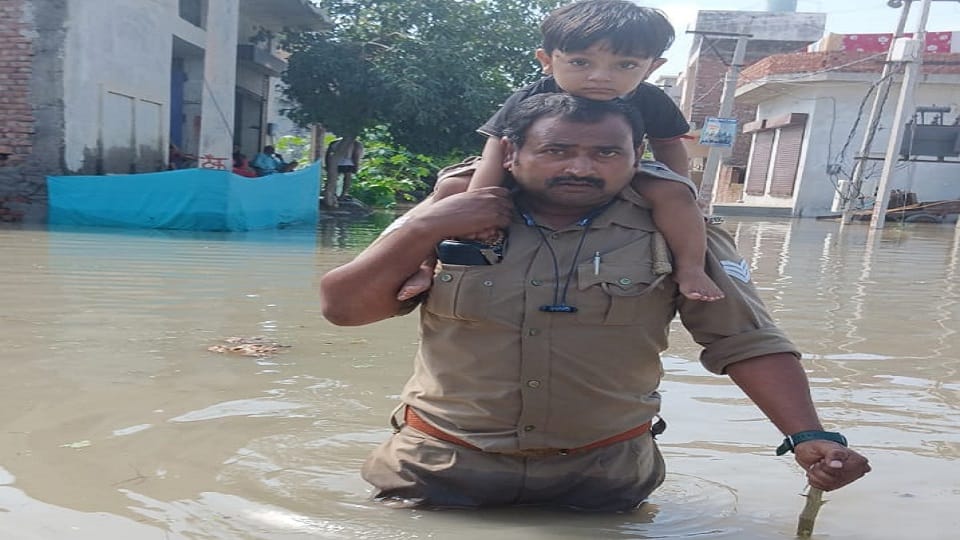 Yamuna wreaked havoc in Mathura-Vrindavan house collapsed eight buffaloes died all schools up to 12th closed
