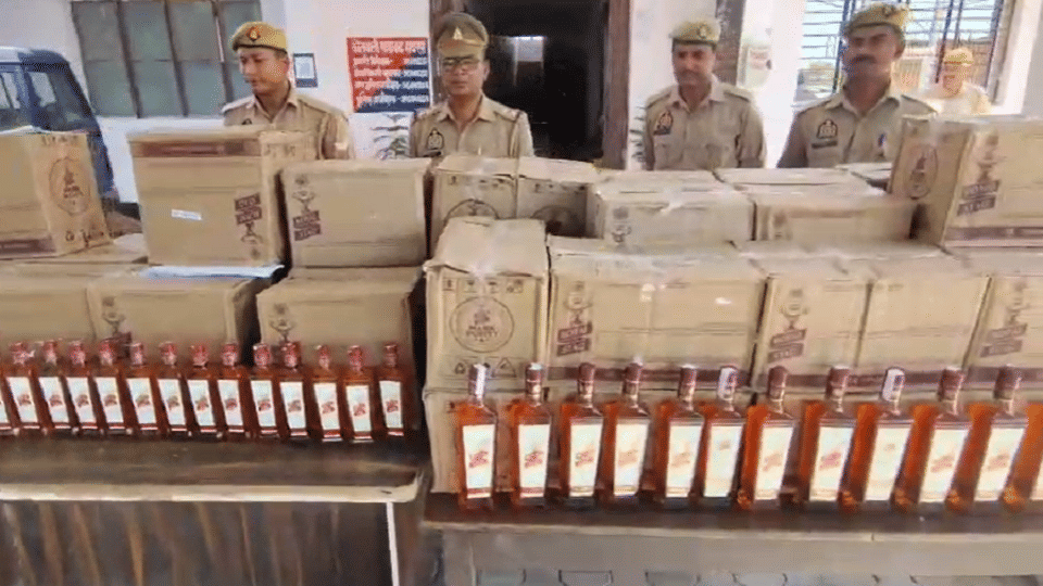 39 boxes of illegal liquor recovered from container, one arrested