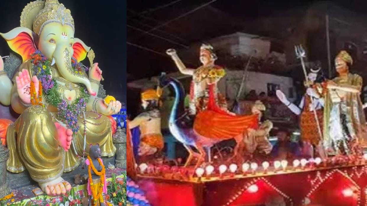 Ganesh tableau in Raipur: Morya seen in Chhattisgarhi attire, CM Sai said - very proud moment