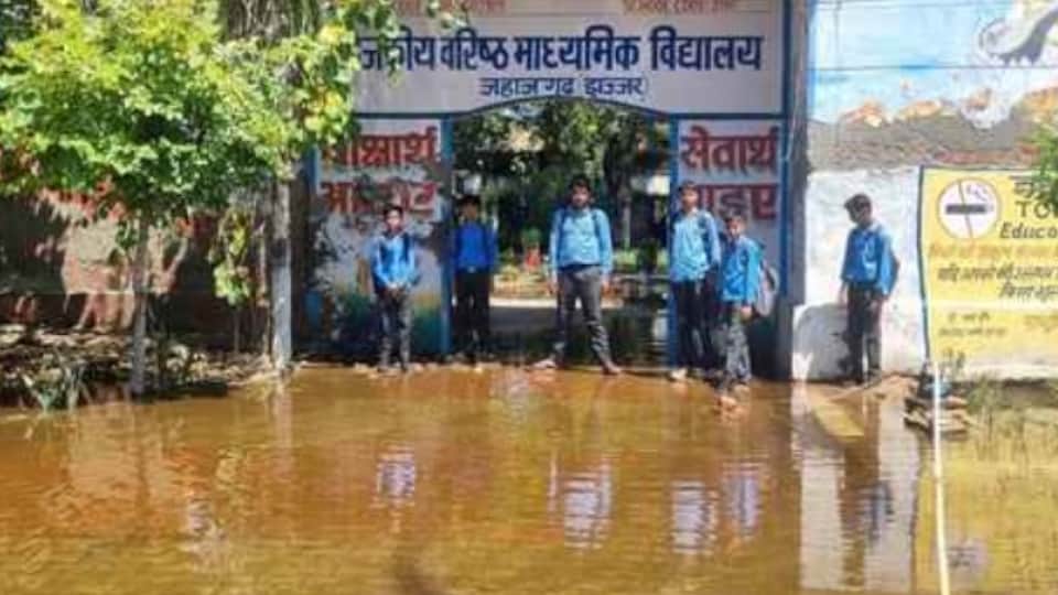 Haryana Floods 40 villages in Sirsa are in danger of flooding due to Ghaggar river