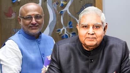 जगदीप धनखड़ ने सीपी राधाकृष्णन की जीत पर दी बधाई