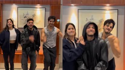 Janhvi Kapoor Was Seen Dancing With Her Old Co Actors Except Varun Dhawan
