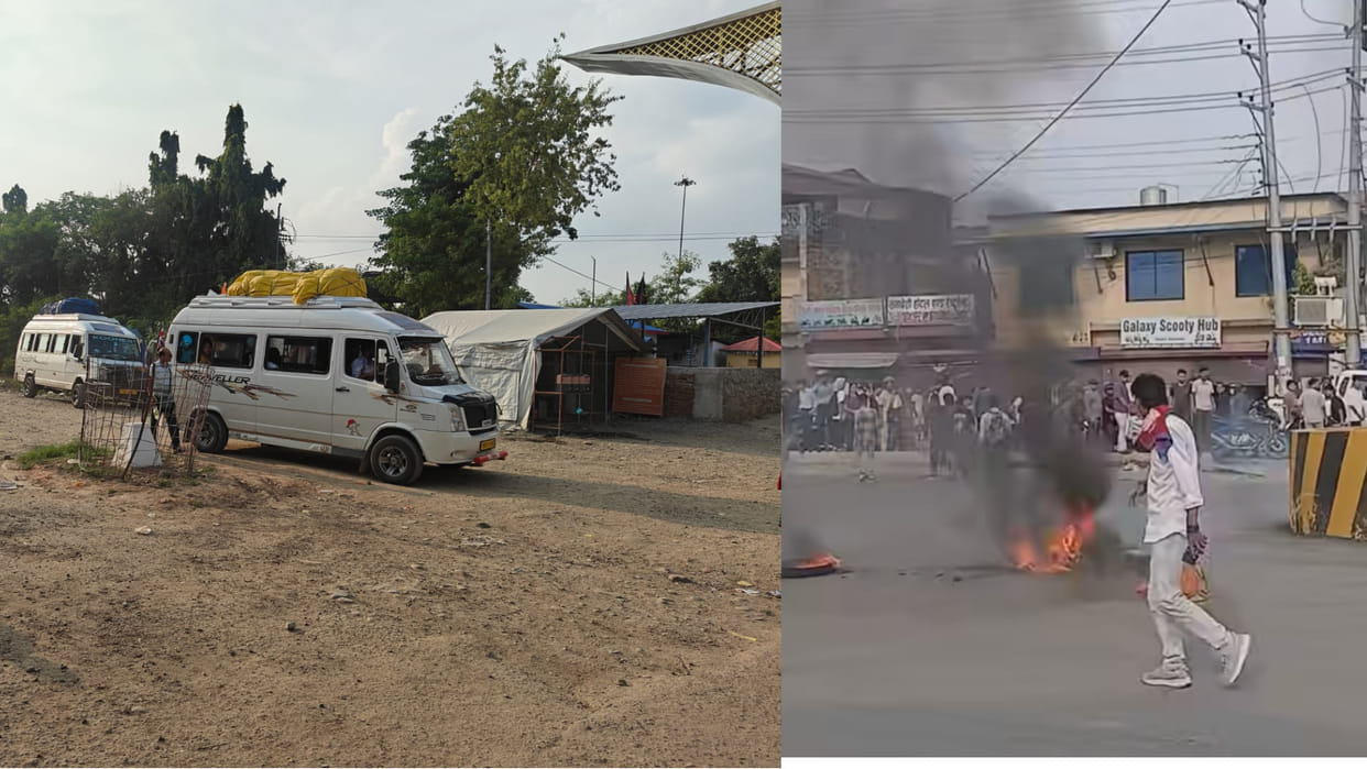 Got relief due to relaxation in curfew in Nepal. People of Maharajganj and Gorakhpur are able to come and go