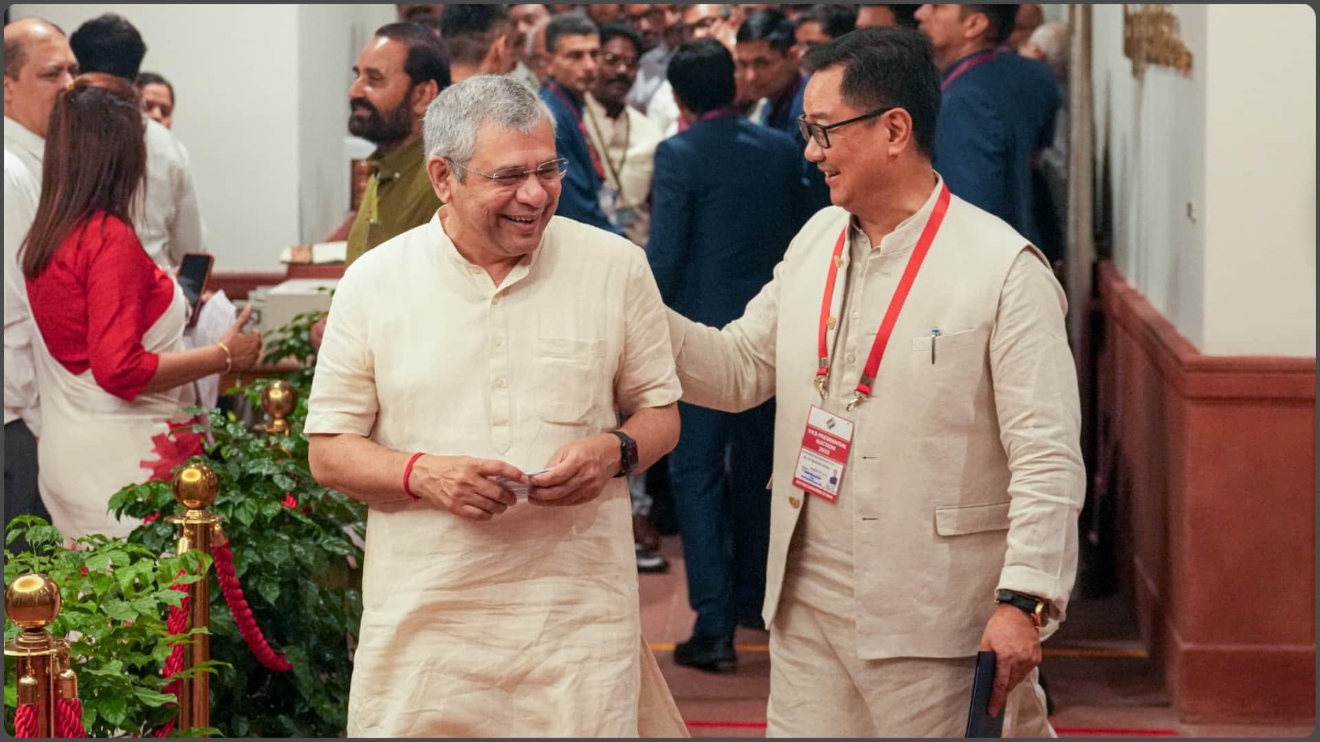 Vice President Election 2025, NDA CP Radhakrishnan, India Block B Sudershan Reddy, VP Election in Pictures