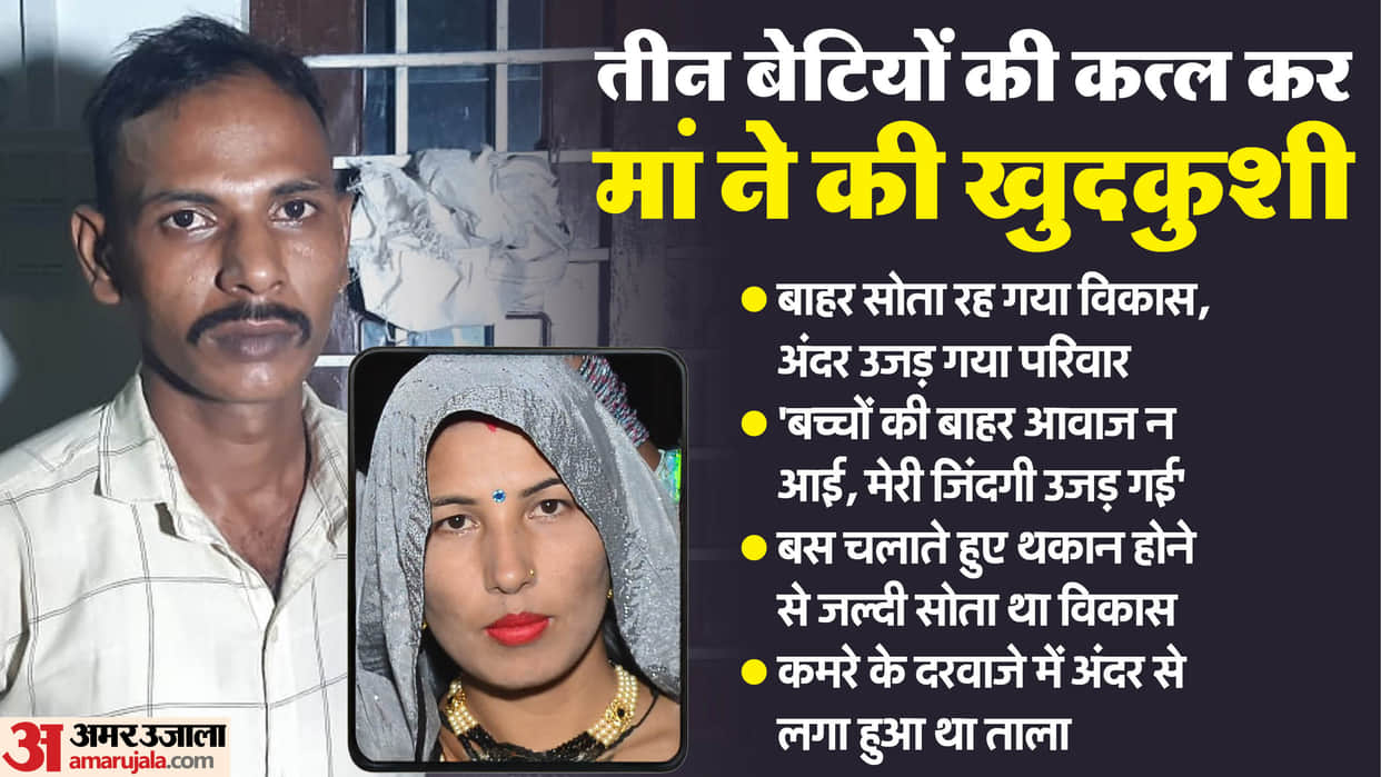 Baghpat Murder News Mother Kills Three Daughters While Father Slept Outside Know Full News in Hindi