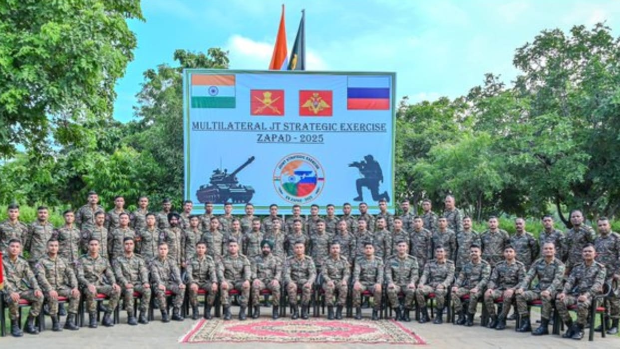 Exercise Zapad India Russia Multilateral joint military practice in Nizhniy Army Navy Air Force participation