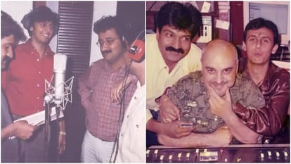 Sonu nigam shares beautiful pictures from original recording of bijuria in which varun dhawan reacts