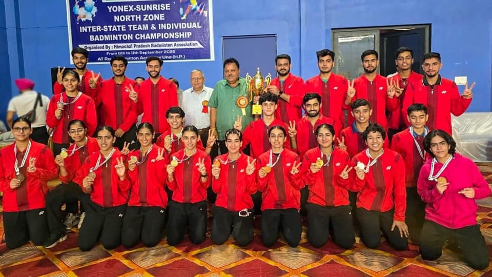 Haryana won in North Zone Badminton Championship
