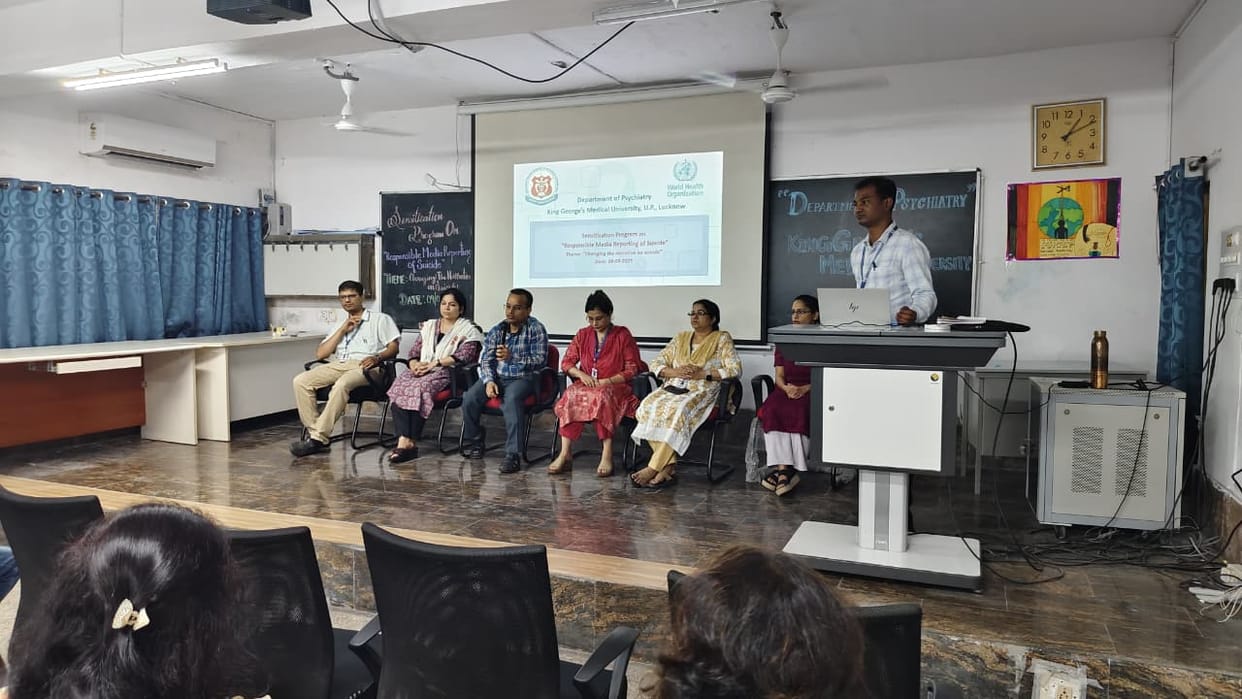 KGMU experts said Suicide can prevented through dialogue family support
