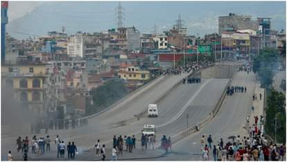 Nepal Gen-z protesters created ruckus protest against CPN-UML meeting workers clashed curfew imposed