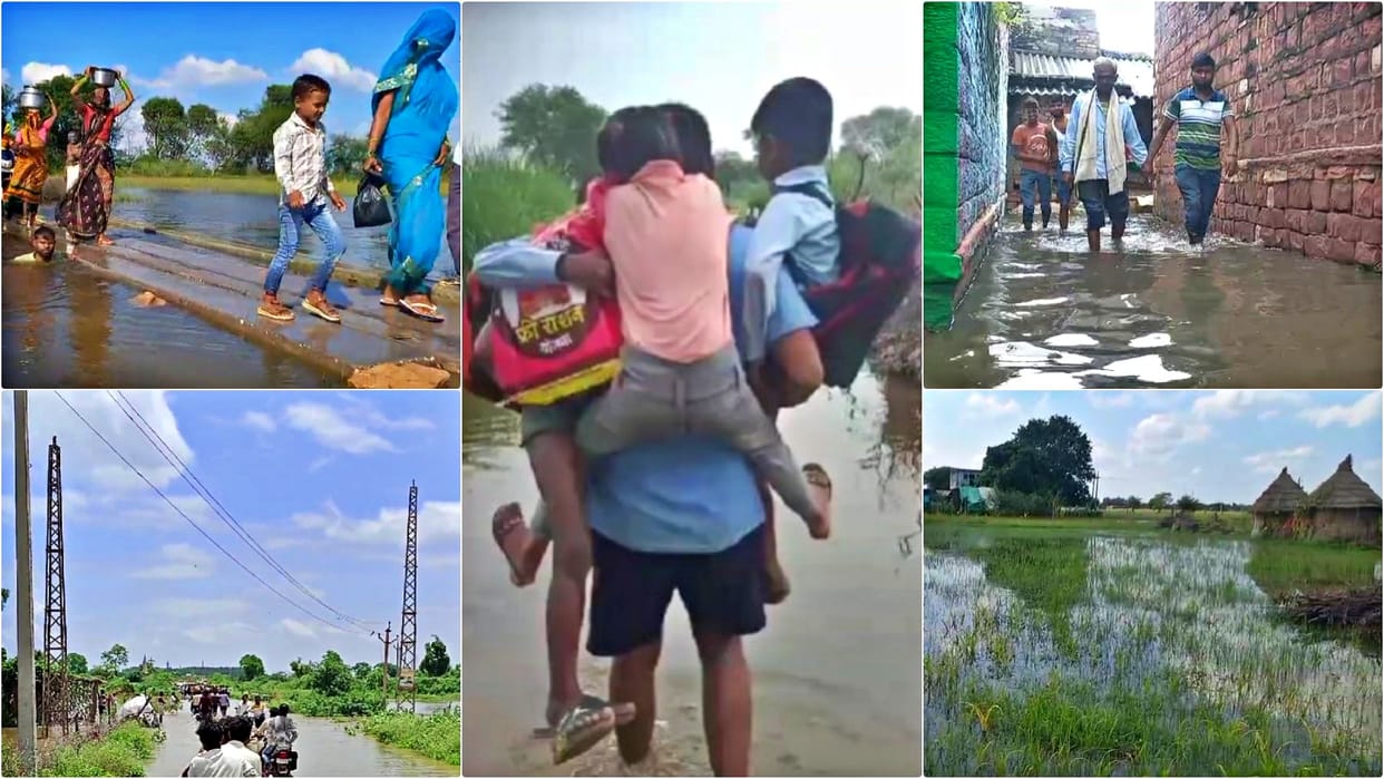Rajasthan Flood: rain disaster marks still remain in Dholpur farmers' crops destroyed water filled in houses