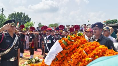 Marytr Jawan Lance Naik Narendra Sindhu body reached home