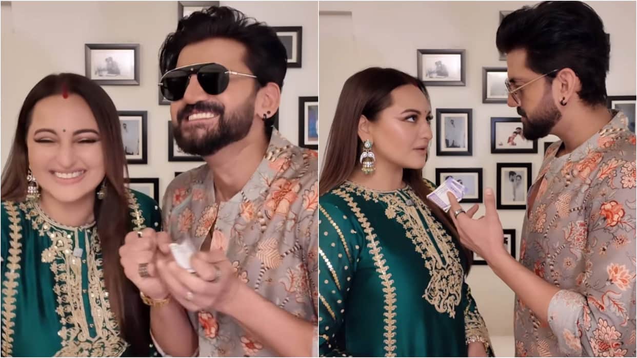 15 years of Dabangg: Sonakshi Sinha Recreated popular scene Of Movie with Husband Zaheer Iqbal Video Viral