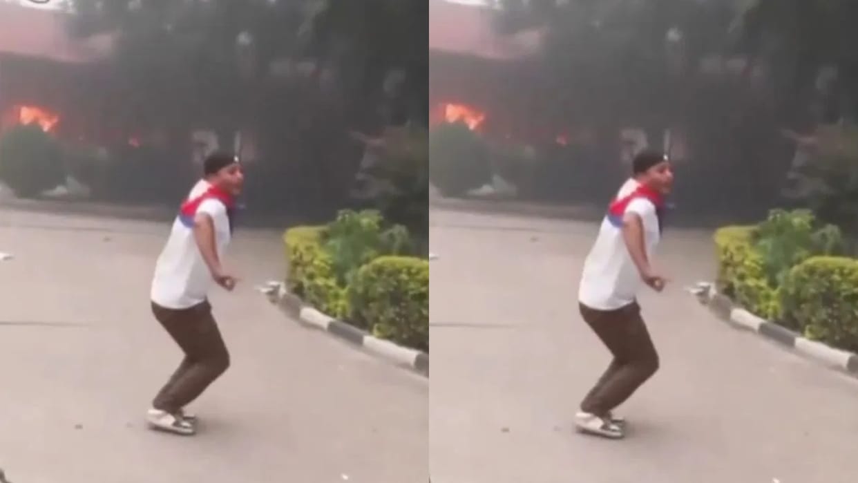 Gen Z made a dance reel after burning Nepal parliament Video goes Viral on Internet see netizens reaction