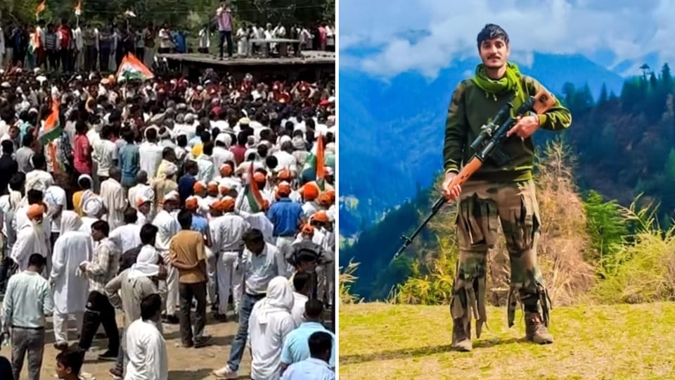 Marytr Jawan Lance Naik Narendra Sindhu body reached home