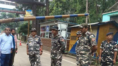 Tight security measures at Gauriphanta border due to Nepal Protests in Lakhimpur Kheri