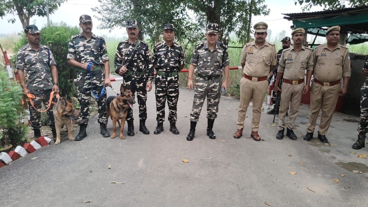 Tight security measures at Gauriphanta border due to Nepal Protests in Lakhimpur Kheri