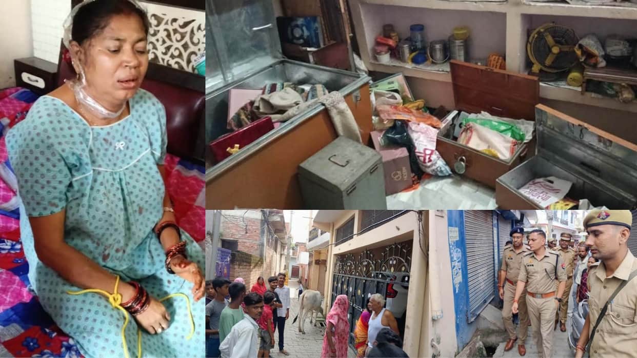 two women hands and legs were tied and tape was pasted on mouths In Unnao sack trader house looted