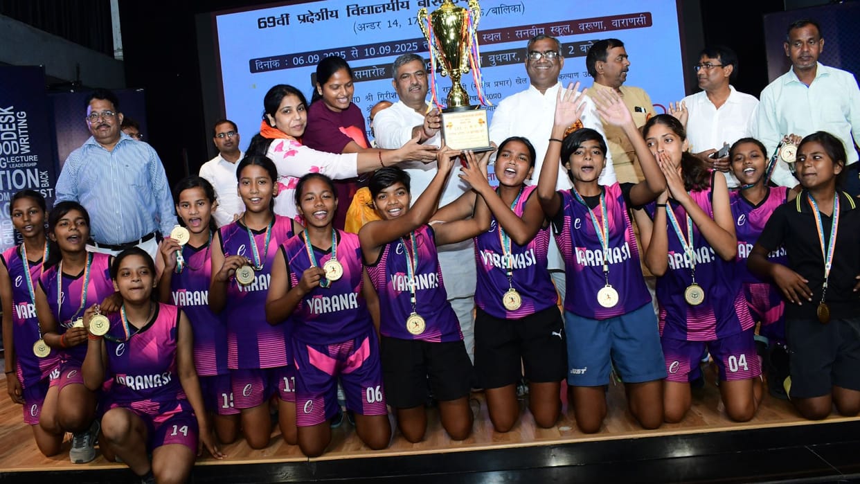 Sports News Regional Basketball kashi won 5 out of 6 matches defeated Meerut 16-13 and Gorakhpur 29-25
