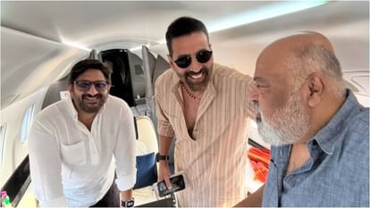Jolly LLB 3 Cast Enjoying quality time Saurabh Shukla shares photos with Akshay Kumar Arshad Subhash Kapoor