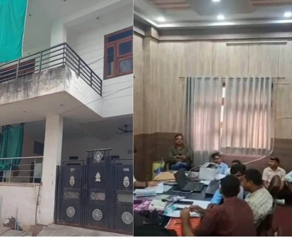 एसीबी की टीम ने दौसा में छापेमारी की।