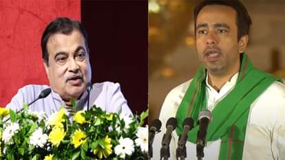 केंद्रीय मंत्री नितिन गडकरी और जयंत चौधरी