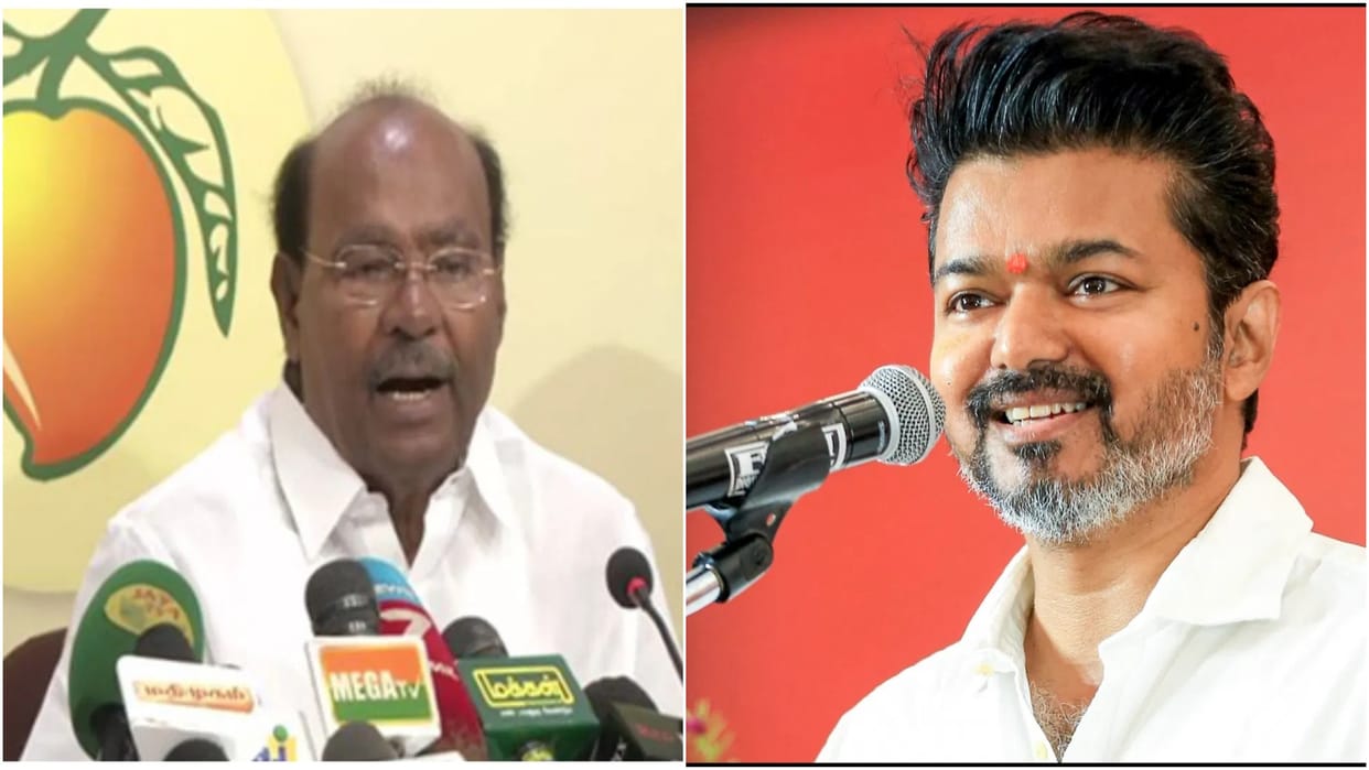 PMK founder Ramdas expels his son from the party; TVK got police approval for the meeting