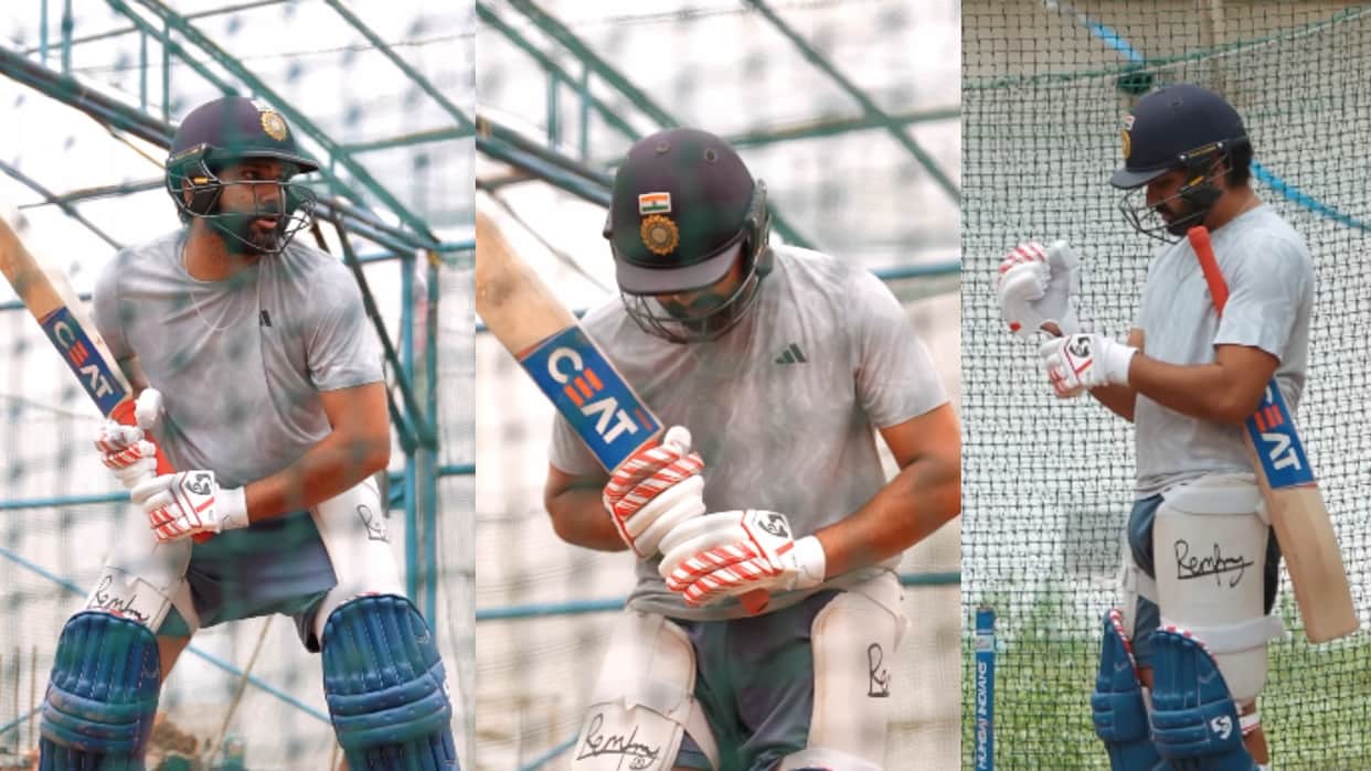 IND vs AUS: Rohit Sharma flaunts BCCI logo on helmet looks crisp in training video see