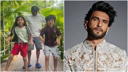 actor Soubin Shahir dance moves with his son and niece on Monica song of coolie ranveer singh praises him