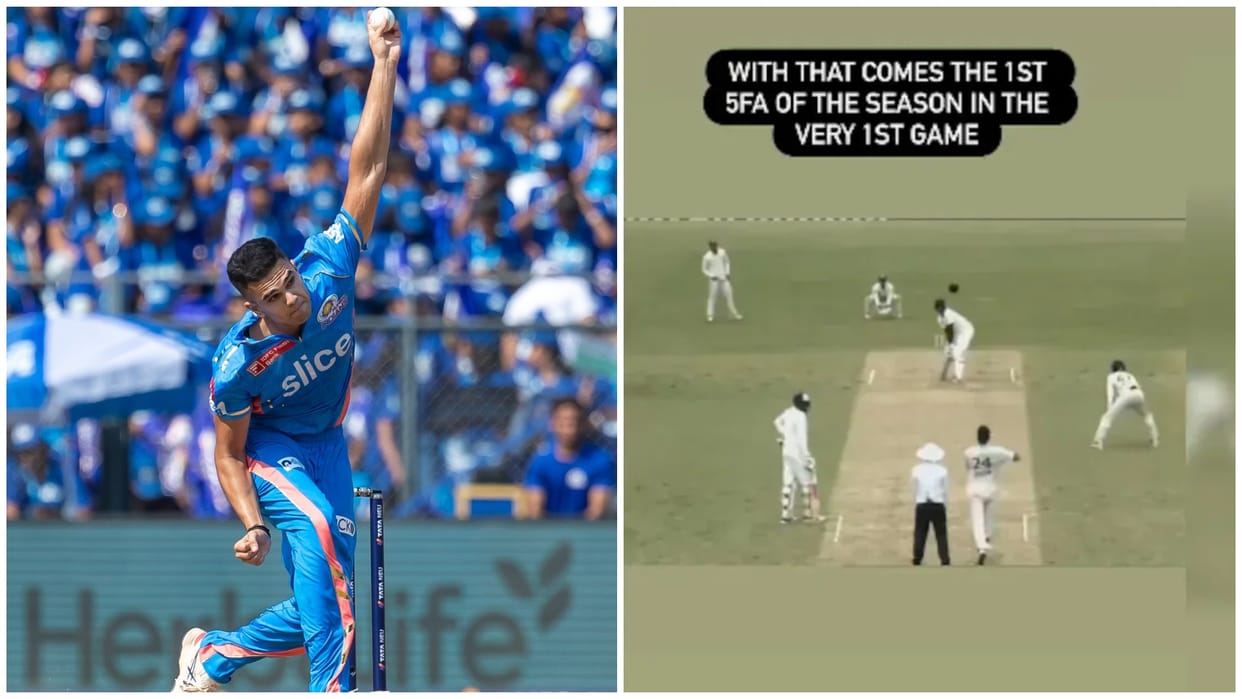 Arjun Tendulkar’s Stunning 5-Wicket Haul On Comeback after engagement to Saaniya Chandok;  Stuns Maharashtra