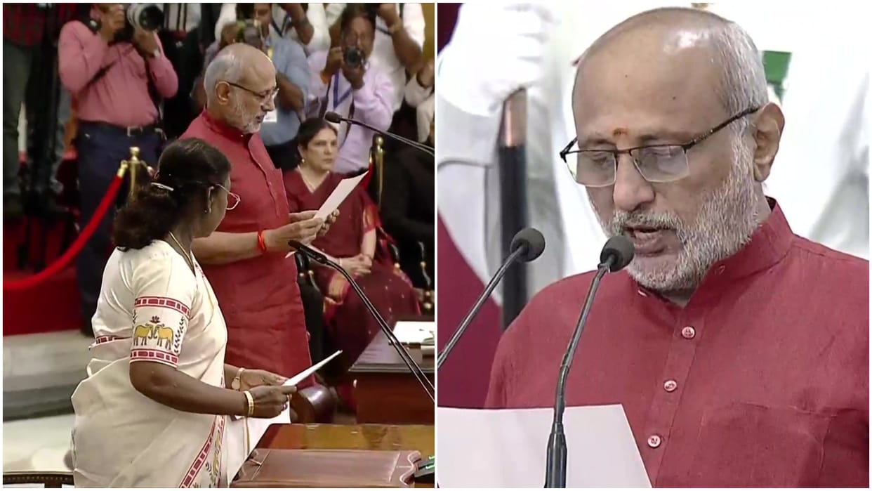 CP Radhakrishnan took oath as Vice President of India; Know everything about him