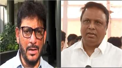 एआईएमआईएम प्रवक्ता वारिस पठान और महाराष्ट्र के मंत्री आशीष शेलार।