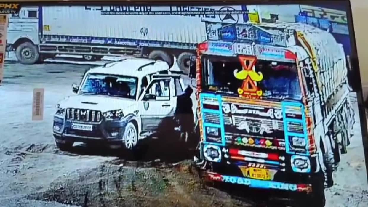 Scorpio-riding thieves broke tanks and pumps of vehicles to steal diesel, incident was captured on CCTV