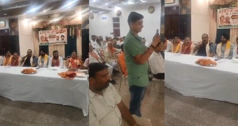 Kanpur In the meeting of BJP workers Mahesh Trivedi said MLAs are getting 10 percent commission