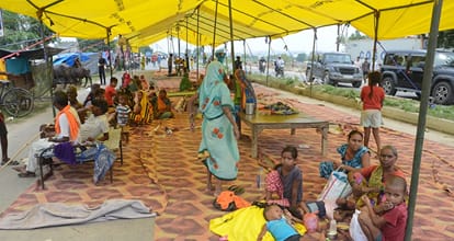Kanpur Flood Infestation of mosquitoes along with insects fever patients increased waterlogging in villages