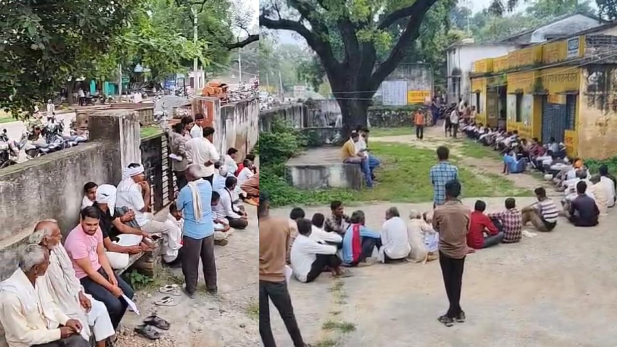Jhansi: Fertilizers took away the sleep of the farmers, the farmers were standing in line since four in the mo