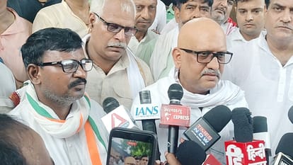 BJP worker death in ghazipur Congress leader ajay rai met family said demand for compensation