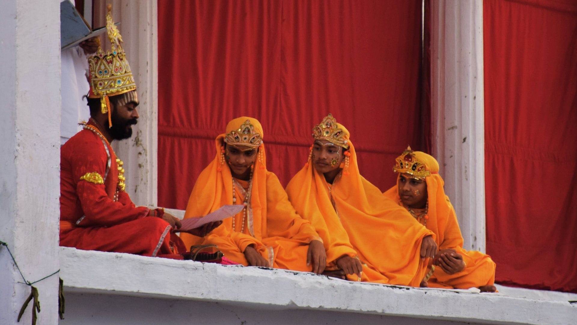 Ramlila of Ramnagar Baraat departs from Janakpur Jai Siyaram resounds Parichan and Shayan tableau mesmerized